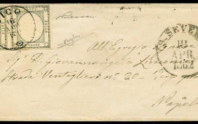 Puglia - Vico - lettera per Napoli del 16.4.1862 con...