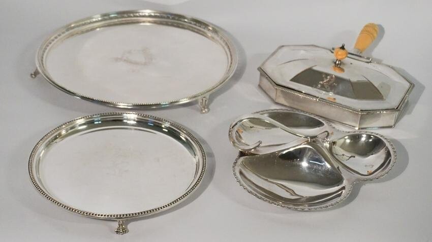Quality Collection Antique Silver Plate Dinner War