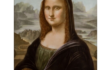 ROSENTHAL Plaque de tableau 'Mona Lisa', 20e s. D'après Léonard de Vinci (1452-1519), marque de...