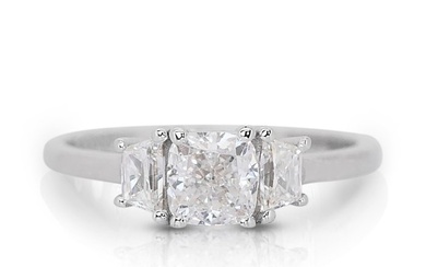 Ring White gold Diamond (Natural) - Diamond