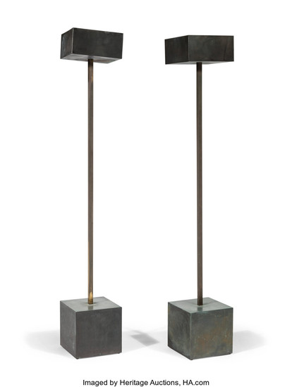 Robert Graham (American, 1938-2008) Pair of Unique Standing Lamps,...
