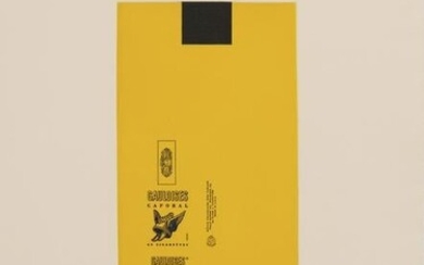Robert Motherwell - Gauloises Bleues (Yellow with Black