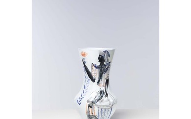 Roger Capron (1922-2006) Large vase Enamelled ceramic Created around 1950 Signed under the base
