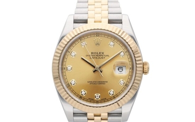 Rolex Reference 126333 Datejust | A yellow gold and stainless steel automatic wristwatch with date and bracelet, Circa 2016