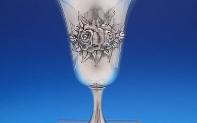 Rose by Stieff Sterling Silver Water Goblet 6 1/2" x 3 1/2"