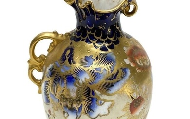 Royal Crown Derby Hand Painted Porcelain Ewer