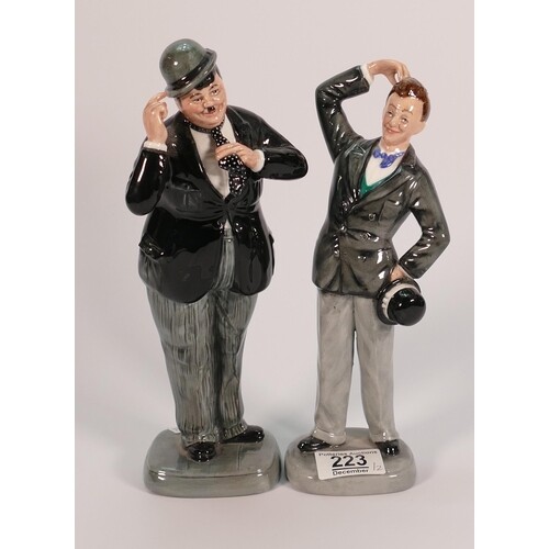 Royal Doulton character figures Stan Laurel HN2774 and Olive...
