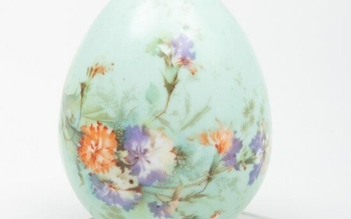 Russian Imperial Porcelain Green Ground Easter Egg