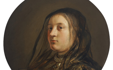 SALOMON DE BRAY (AMSTERDAM 1597-1666 HAARLEM) Portrait of an elegant lady, bust-length, in a gown and black veil