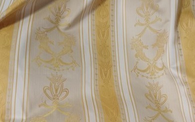 San Leucio prezioso tessuto damascato oro setificato italiano 500x140 cm Empire style - Textile - 500 cm - 140 cm