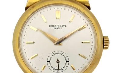 Scarce Vintage 1491 Patek Philippe Curly Lug 18k Gold Wrist Watch