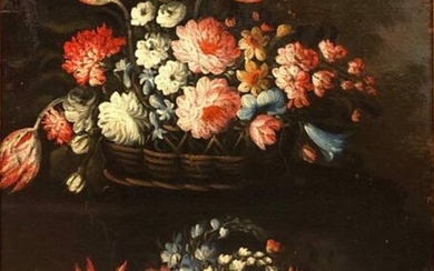 Scuolalombarda del XVIII secolo - Vaso di fiori