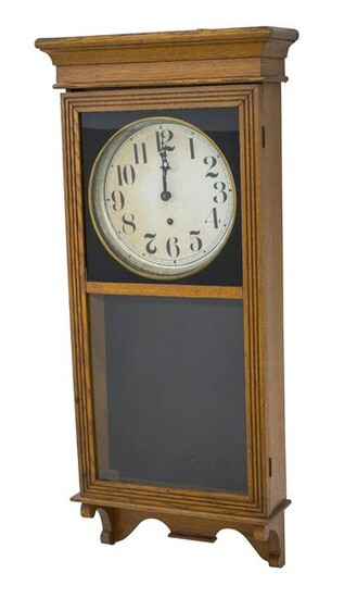 Sessions Oak Wall Clock