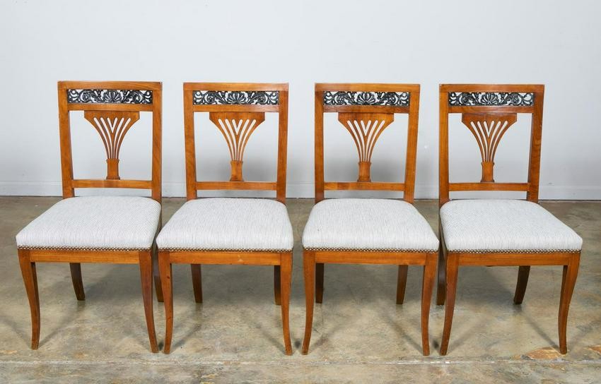 Set Four, Biedermeier Style Side Chairs