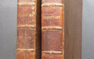 Shakespeare, Dramas & Poems 1835 Complete 2vol. 1st/1st US Dearborn Ed.