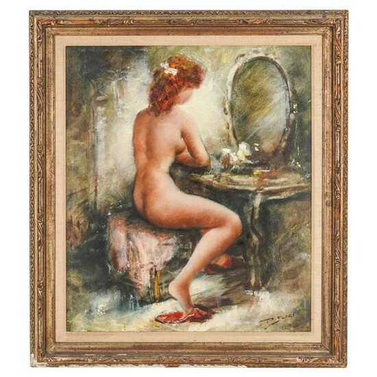 Signed Nude Painting