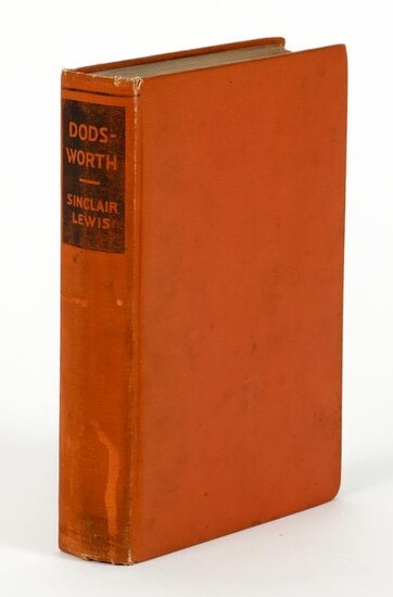 Sinclair Lewis Dodsworth 1929 Advance Copy First ed