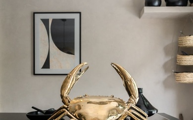 Sooka Interior - Sculpture, Sooka Interior - Extra Large Crab Sculpture - Bronze - 34 cm - Bronze