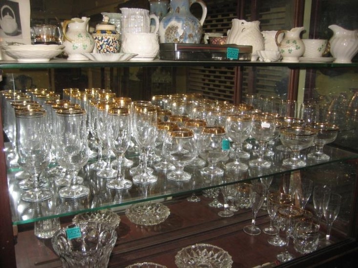 Suite of Drinking Glasses to include Champagne, Brandy, Wine...