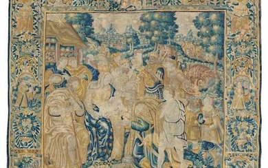 TAPESTRY "THE ADORATION OF THE MAGI" Flanders, 16th century.
