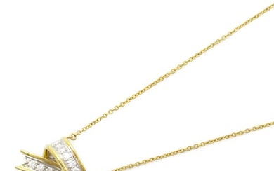 TIFFANY&CO Diamond Necklace Necklace Clear K18 (Yellow Gold) diamond Clear