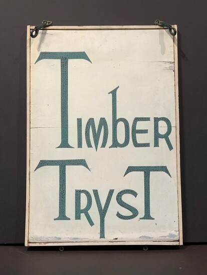 TIMBER TRYST Adirondack Lodge Sign