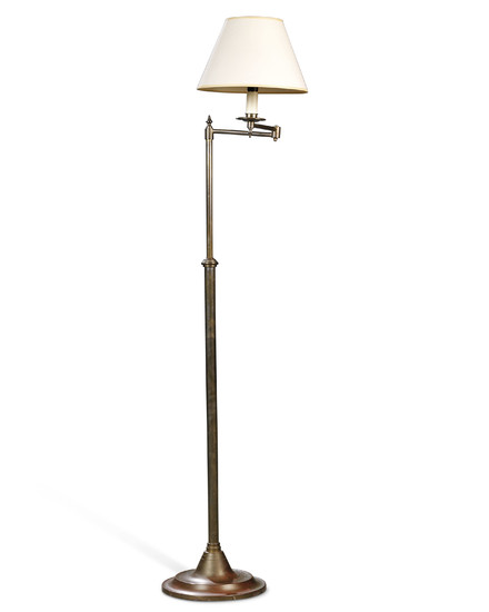 TWO ADJUSTABLE STANDARD LAMPS, 20TH CENTURY