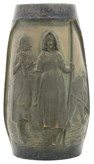 Teplitz Pottery Figural Vase