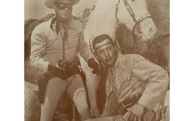 The Lone Ranger & Tonto Sepia Tone Photo Print