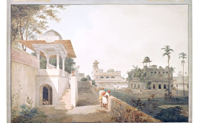 The Palace of Rohtas Garh, signed by William Daniell, R.A. (1769-1837), Bihar, late 18th century , The Palace of Rohtas Garh, signed by William Daniell, R.A. (1769-1837), Bihar, late 18th century