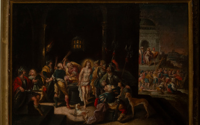 The arrest of Christ, 17th century, attributed to Frans Francken...
