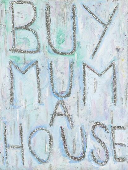 Thomas Langley, British b.1986 - Buy Mum a House #4, 2016; oil on board, signed, titled and dated on the reverse, 49.5 x 37.2 cm (unframed) (ARR)