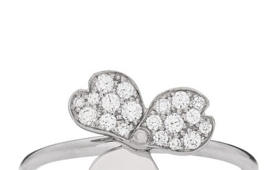 Tiffany Platinum Diamond Paper Flowers Ring 54 7