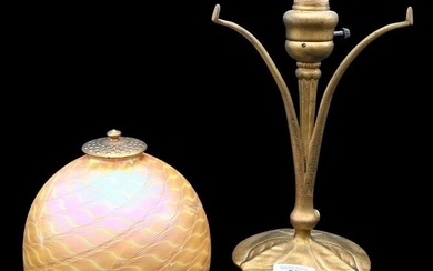 Tiffany Studios Gilt Bronze Table Lamp Base