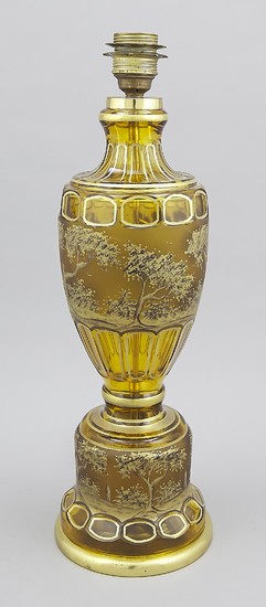 Table lamp base, 20th century, round base, vase-shaped...