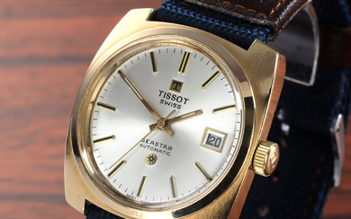 Tissot 'Seastar Date'. Vintage men's watch with silver dial, approx. 1969-70