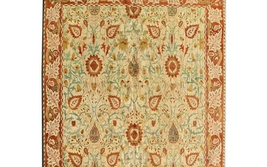 Turkish Topkapi Style Wool Carpet.