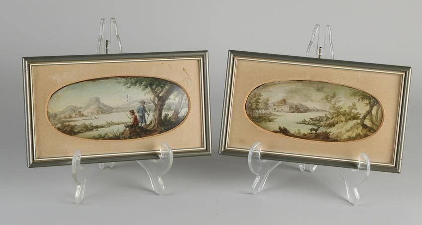 Two early 19th century miniature paintings on
