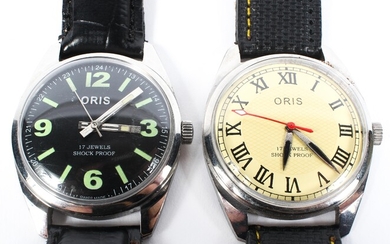 Two vintage Oris gents manual wind wristwatches