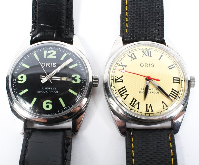 Two vintage Oris gents manual wind wristwatches