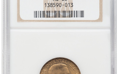 Uruguay: , Republic gold 5 Pesos 1930-(a) MS65 NGC,...