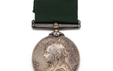 VR Volunteer Long Service Medal of 827 Sapper V.R. Rushbrook...
