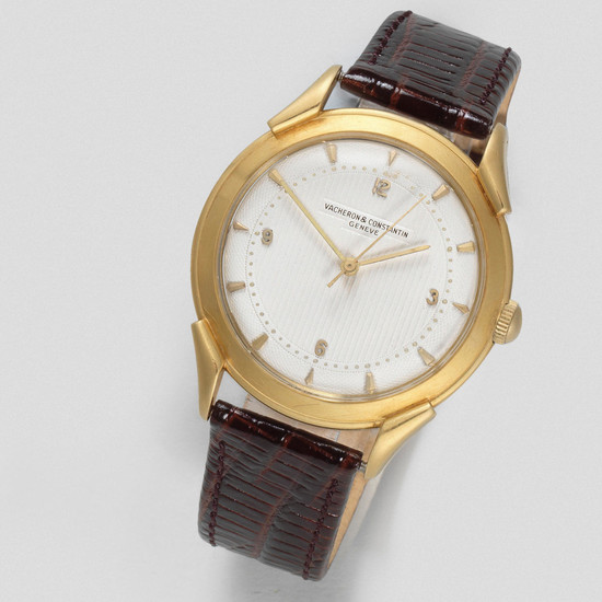 Vacheron & Constantin. An oversized 18K gold manual wind wristwatch