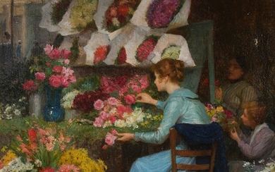 Victor Gabriel Gilbert Marché aux fleurs