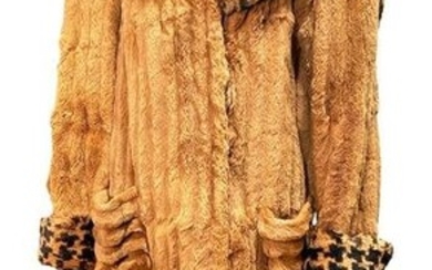 Vintage 1980's R BARTHMAN Dyed Beaver Coat