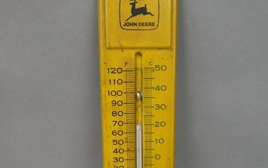 Vintage John Deere Tractor Advertising Thermometer