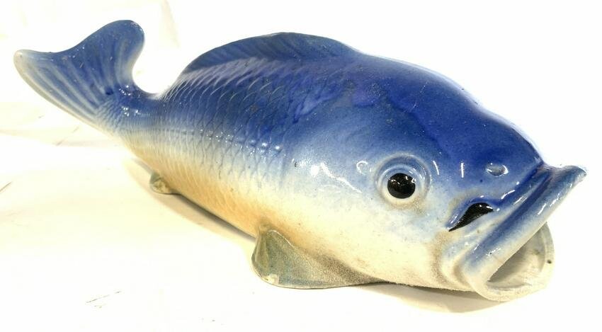Vintage Porcelain Koi Fish Figure