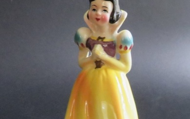 Walt Disney, Snow White, 1960 Wales Hand Painted Porcelain Figurine, Japan