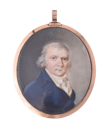 Y John Comerford (British 1770 - 1832), A gentleman, wearing blue coat