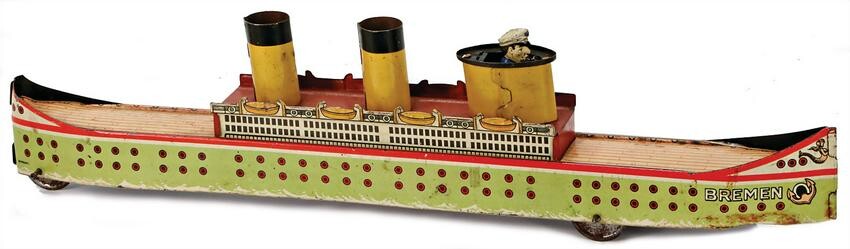 bottom runner, steamship, Bremen, sheet metal